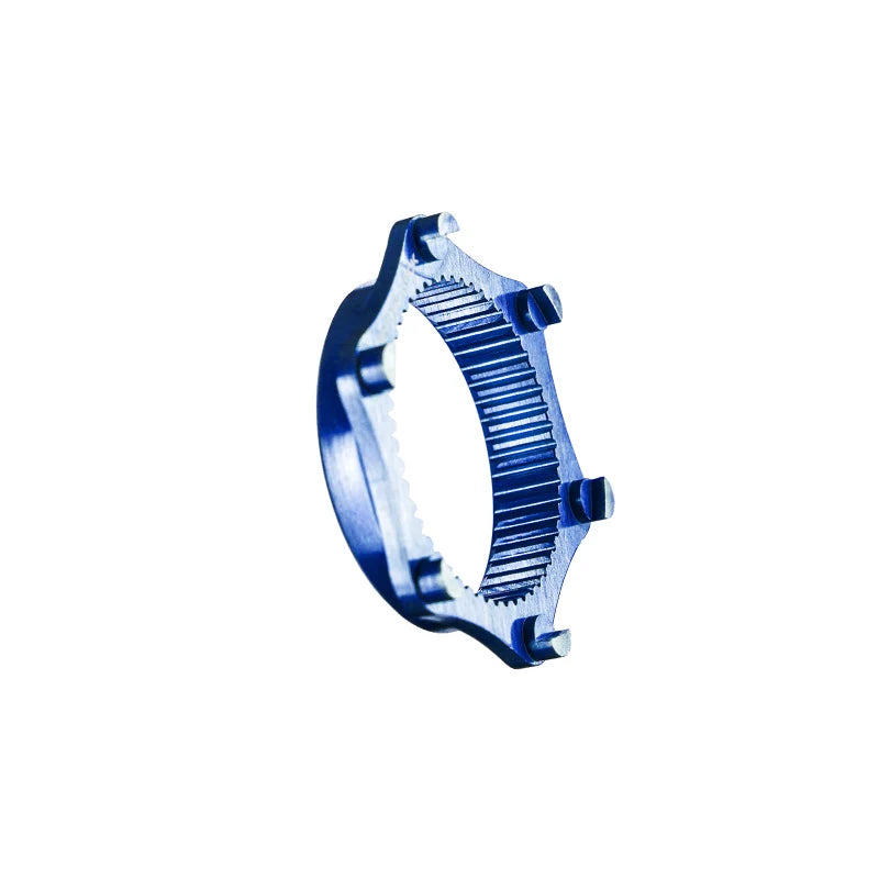 Chaser 6-Bolt to Center Lock Adapter Blue