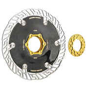 Chaser O-AERO Carbon Center Lock Disc Brake Rotor 140mm / 160mm Gold