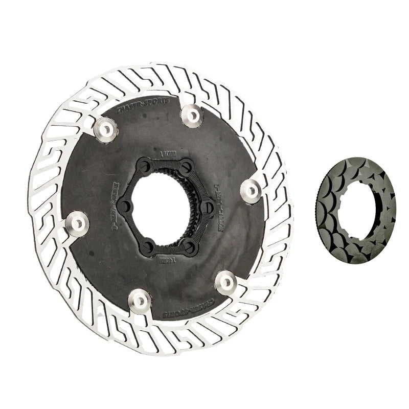 Chaser O-AERO Carbon Center Lock Disc Brake Rotor 140mm / 160mm Black