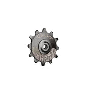 Chaser-Sports 12T Ceramic Rear Derailleur Pulley Wheel – 10.2g – Compatible with Shimano / SRAM — Black / Wave 12T-1PCS