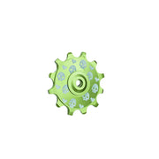 Chaser-Sports 12T Ceramic Rear Derailleur Pulley Wheel – 10.2g – Compatible with Shimano / SRAM — Green / Venom 12T-1PCS
