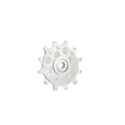 Chaser-Sports 12T Ceramic Rear Derailleur Pulley Wheel – 10.2g – Compatible with Shimano / SRAM — Silver / Venom 12T-1PCS