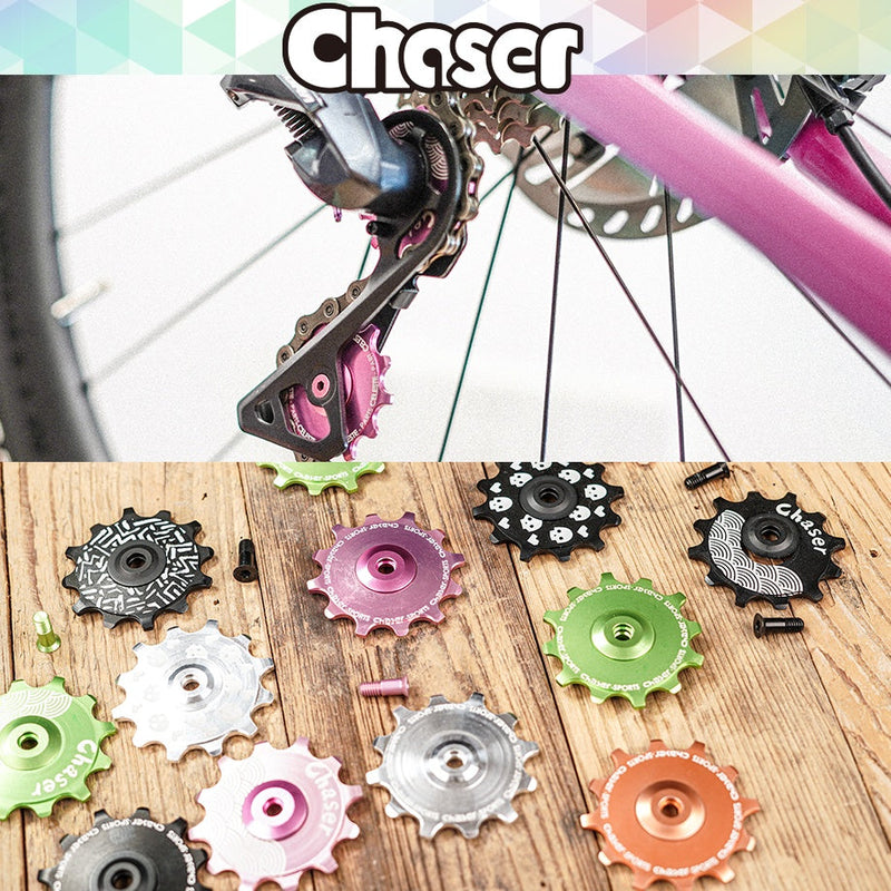 Chaser-Sports 12T Ceramic Rear Derailleur Pulley Wheel — 10.2g — Shimano / SRAM / Campagnolo — 9 / 10 / 11 / 12-Speed