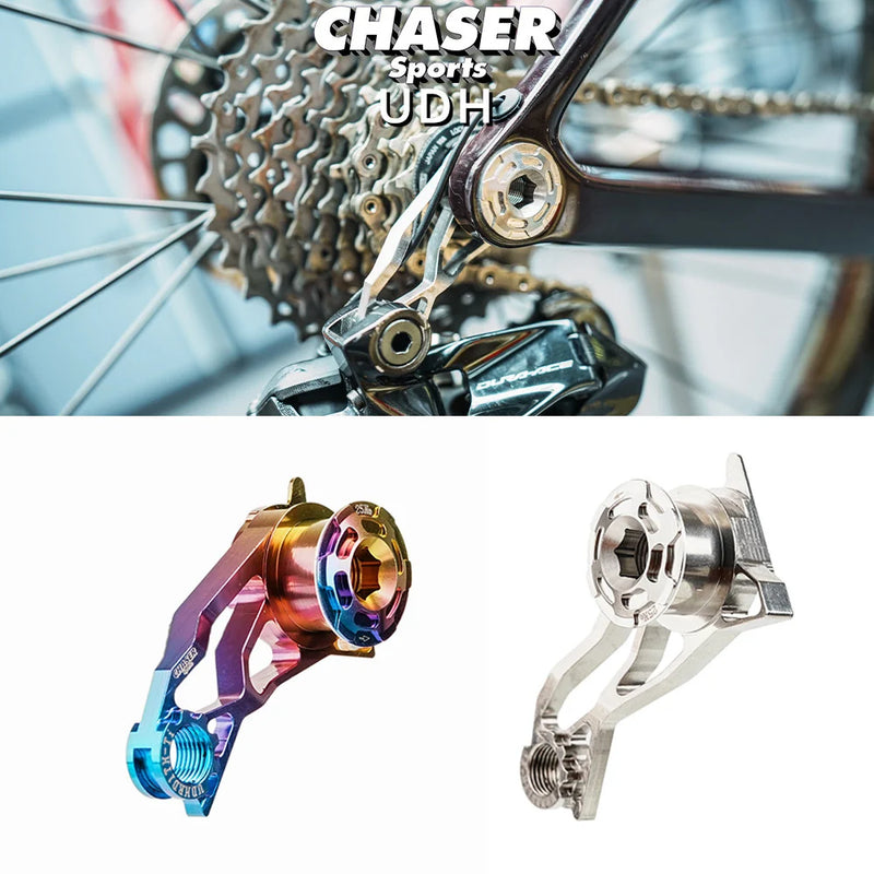 Chaser Titanium UDH Direct Mount Derailleur Hanger for Shimano — Trek Madone Gen 8, Colnago V5RS, Y1RS & QUICKER ONE