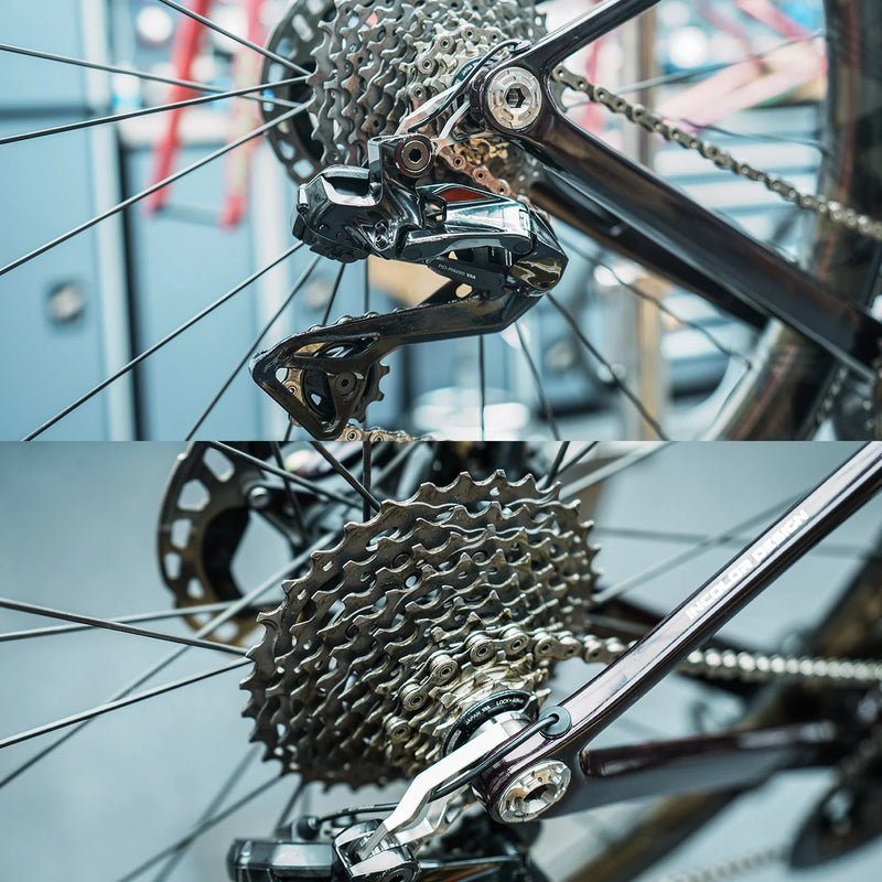 Chaser Titanium UDH Direct Mount Derailleur Hanger for Shimano — Trek Madone Gen 8, Colnago V5RS, Y1RS & QUICKER ONE