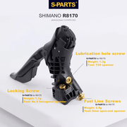 S-PARTS Road Bike Drivetrain Titanium Screw Kit Adaptation for SHIMANO UT R7150 R8000 R8050 R8170 R7170 R9270 R8070 R9100