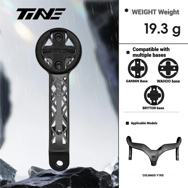 Colnago Y1RS Integrated Alloy Computer Mount | Garmin / Wahoo | Front Light & GoPro Compatible - Detail 2