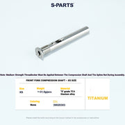 Titanium Headset Compression Plug Kit for Colnago Y1RS | Fork Compression Assembly XS S M L