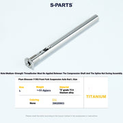 Titanium Headset Compression Plug Kit for Colnago Y1RS | Fork Compression Assembly XS S M L