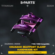 Colnago Y1RS / V5RS 3DAM Titanium Seatpost Clamp Kit — Yoke & Cradle Components