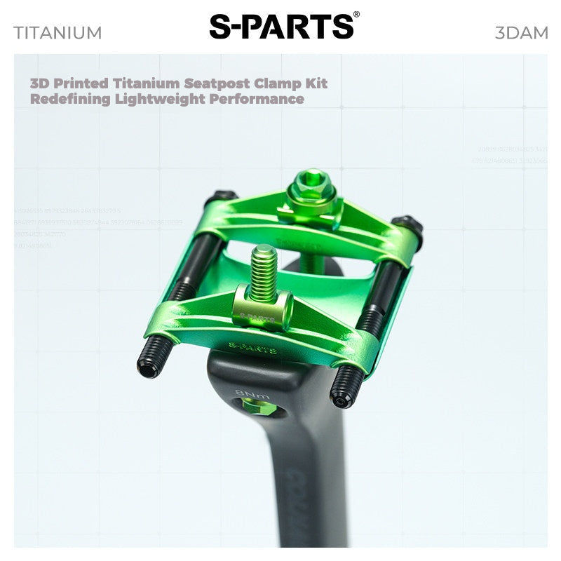 Colnago Y1RS / V5RS 3DAM Titanium Seatpost Clamp Kit — Yoke & Cradle Components