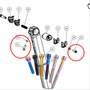 S-PARTS Canyon Aeroad CFR / CF SLX Full Titanium Bolt Upgrade Kit | Handlebar / Stem / Seatpost / Saddle / Derailleur - Detail 7