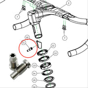 S-PARTS Canyon Aeroad CFR / CF SLX Full Titanium Bolt Upgrade Kit | Handlebar / Stem / Seatpost / Saddle / Derailleur - Detail 8