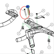 S-PARTS Canyon Aeroad CFR / CF SLX Full Titanium Bolt Upgrade Kit | Handlebar / Stem / Seatpost / Saddle / Derailleur - Detail 10