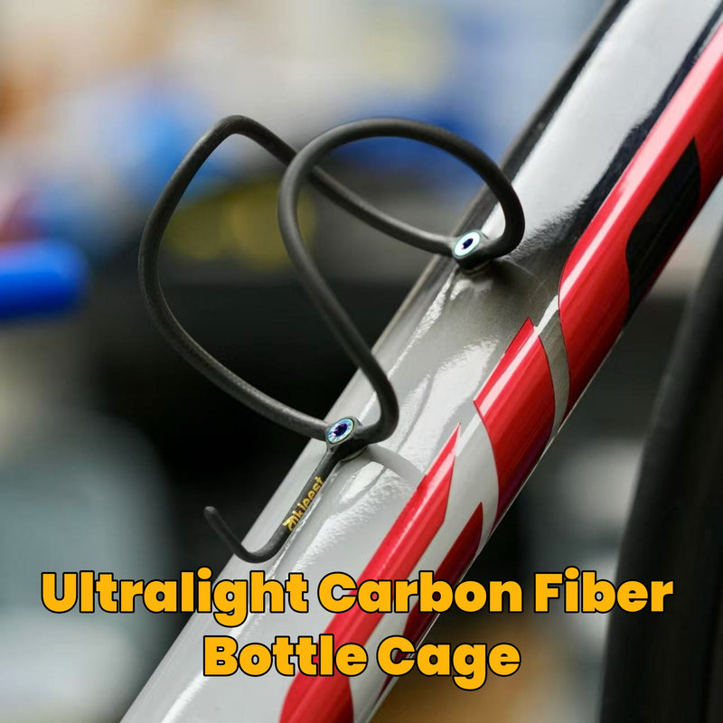 CyKleest Ultralight Carbon Fiber Bottle Cage – Approx. 5g (1pc) – with Optional Titanium Bolts