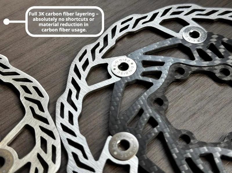 E-TI Carbon Center Lock Disc Brake Rotor 140mm / 160mm