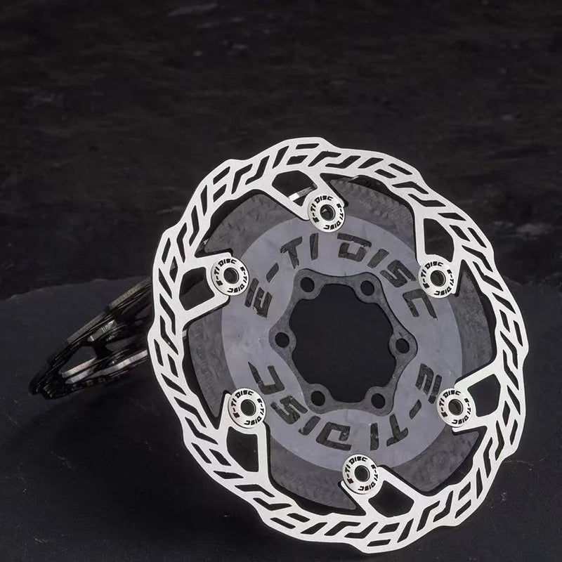 E-TI DISC Gamma Carbon Brake Rotor 140mm / 160mm 6-Bolt & Center Lock
