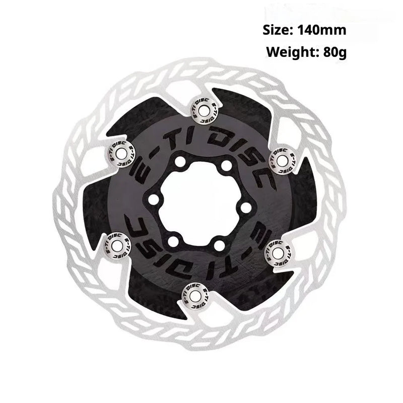 E-TI DISC Gamma Carbon Brake Rotor 140mm / 160mm 6-Bolt & Center Lock