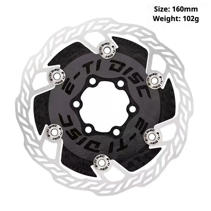 E-TI DISC Gamma Carbon Brake Rotor 140mm / 160mm 6-Bolt & Center Lock