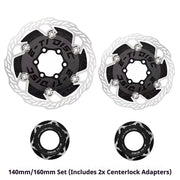 E-TI DISC Gamma Carbon Brake Rotor 140mm / 160mm 6-Bolt & Center Lock 140/160