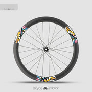 ENVE SES 4.5 Rainbow & World Championship Wheel Decal Set — Front 4.5 & Rear 5.6 Stickers — Pogacar-Style Custom Rims - Detail 9