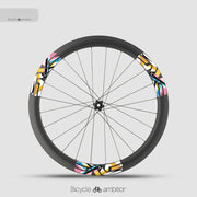 ENVE SES 4.5 Rainbow & World Championship Wheel Decal Set — Front 4.5 & Rear 5.6 Stickers — Pogacar-Style Custom Rims - Detail 10