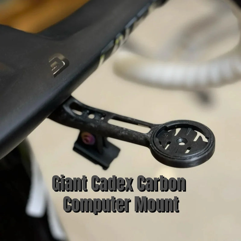 Giant Cadex Carbon Computer Mount | 10.6g Ultralight Design for Aero, Race & Contact SLR Handlebars