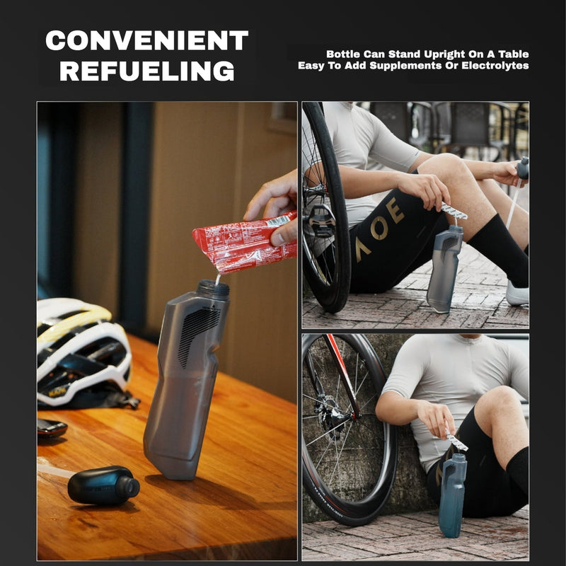 INColor Aero Cycling Bottle & Carbon Cage｜Aero Water Bottle｜Save Up to 8W｜600ml / 620ml｜Bottle + Cage Set Options