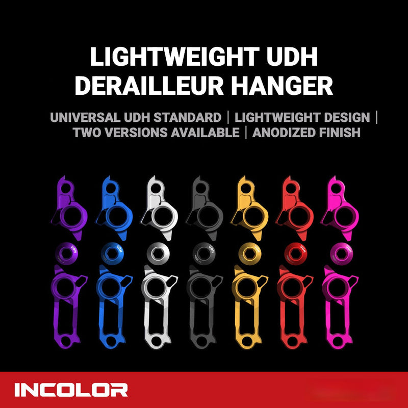 INColor Lightweight UDH Derailleur Hanger | 7075-T6 CNC Aluminum | Standard & Shimano Direct Mount