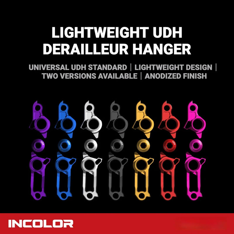 INCOLOR Lightweight UDH Derailleur Hanger | Trek Madone Gen 8, Quicker One & Specialized S-Works Tarmac SL9 | 7075-T6 Aluminum