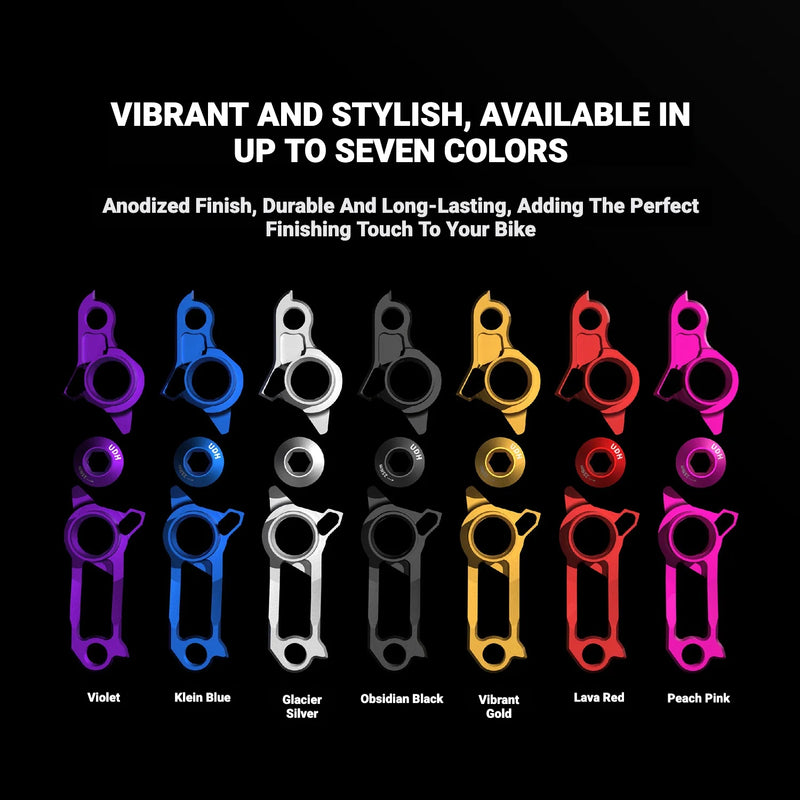 INCOLOR Lightweight UDH Derailleur Hanger | Trek Madone Gen 8, Quicker One & Specialized S-Works Tarmac SL9 | 7075-T6 Aluminum - Detail 3