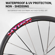 S-PARTS Infinity Logo Decals for Lún HYPER 3 D33 Gen 3 — Waterproof Overlay Set for Two Wheels + Spares - Detail 4
