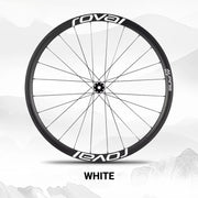 S-PARTS Infinity Logo Decals for Lún HYPER 3 D33 Gen 3 — Waterproof Overlay Set for Two Wheels + Spares - Detail 6