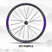 S-PARTS Infinity Logo Decals for Lún HYPER 3 D33 Gen 3 — Waterproof Overlay Set for Two Wheels + Spares - Detail 8