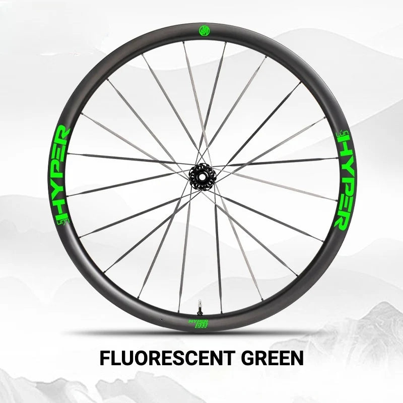S-PARTS Infinity Logo Decals for Lún HYPER 3 D33 Gen 3 — Waterproof Overlay Set for Two Wheels + Spares - Detail 13