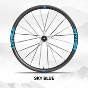 S-PARTS Infinity Logo Decals for Lún HYPER 3 D33 Gen 3 — Waterproof Overlay Set for Two Wheels + Spares - Detail 21