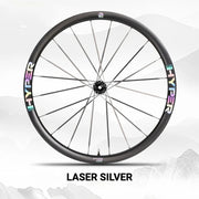 S-PARTS Infinity Logo Decals for Lún HYPER 3 D33 Gen 3 — Waterproof Overlay Set for Two Wheels + Spares - Detail 33