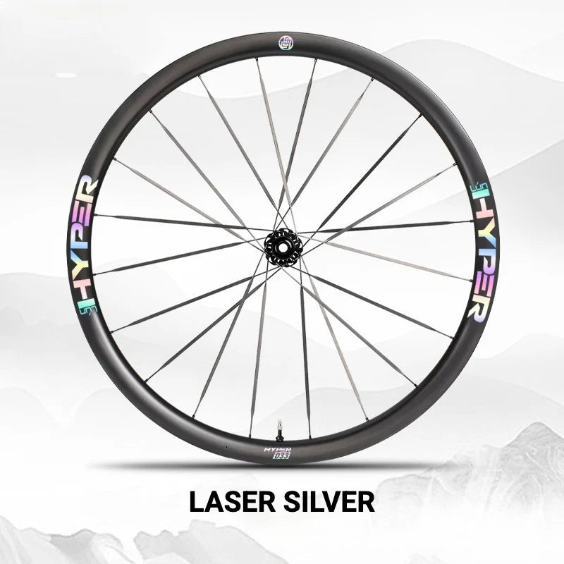 S-PARTS Infinity Logo Decals for Lún HYPER 3 D33 Gen 3 — Waterproof Overlay Set for Two Wheels + Spares - Detail 33