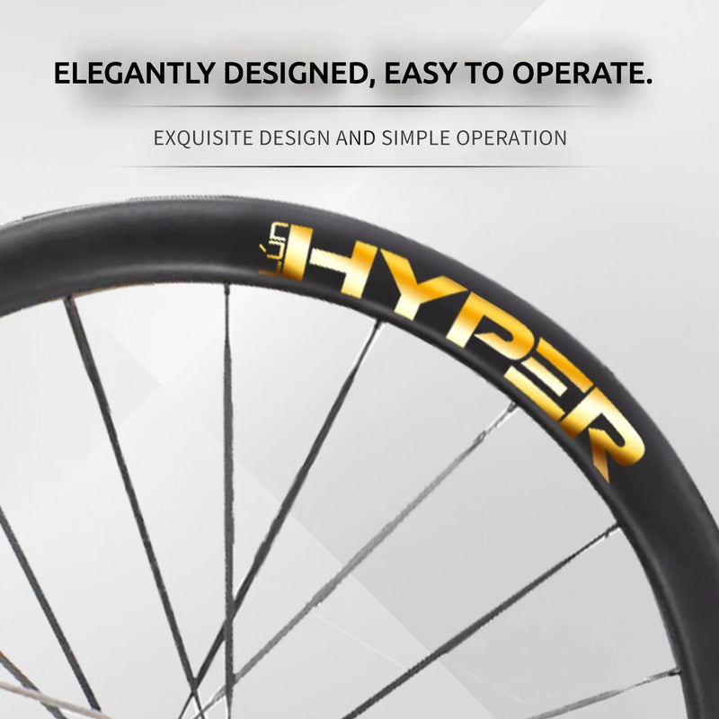 S-PARTS Infinity Logo Decals for Lún HYPER 3 D45 Gen 3 — Waterproof Overlay Set for Two Wheels + Spares - Detail 3