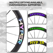 S-PARTS Infinity Logo Decals for Lún HYPER 3 D45 Gen 3 — Waterproof Overlay Set for Two Wheels + Spares - Detail 5