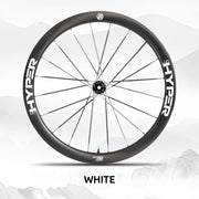 S-PARTS Infinity Logo Decals for Lún HYPER 3 D45 Gen 3 — Waterproof Overlay Set for Two Wheels + Spares - Detail 6