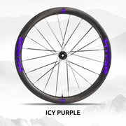 S-PARTS Infinity Logo Decals for Lún HYPER 3 D45 Gen 3 — Waterproof Overlay Set for Two Wheels + Spares - Detail 8