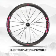 S-PARTS Infinity Logo Decals for Lún HYPER 3 D45 Gen 3 — Waterproof Overlay Set for Two Wheels + Spares - Detail 11