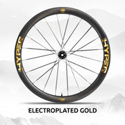 S-PARTS Infinity Logo Decals for Lún HYPER 3 D45 Gen 3 — Waterproof Overlay Set for Two Wheels + Spares - Detail 12