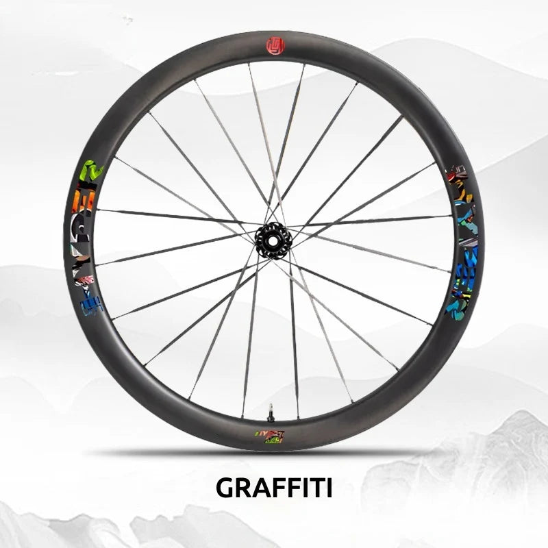 S-PARTS Infinity Logo Decals for Lún HYPER 3 D45 Gen 3 — Waterproof Overlay Set for Two Wheels + Spares - Detail 23