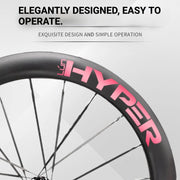 S-PARTS Infinity Logo Decals for Lún HYPER 3 D67 Gen 3 — Waterproof Overlay Set for Two Wheels + Spares - Detail 5