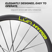 S-PARTS Infinity Logo Decals for Lún HYPER 5 D40 Gen 5 — Waterproof Overlay Set for Two Wheels + Spares - Detail 3