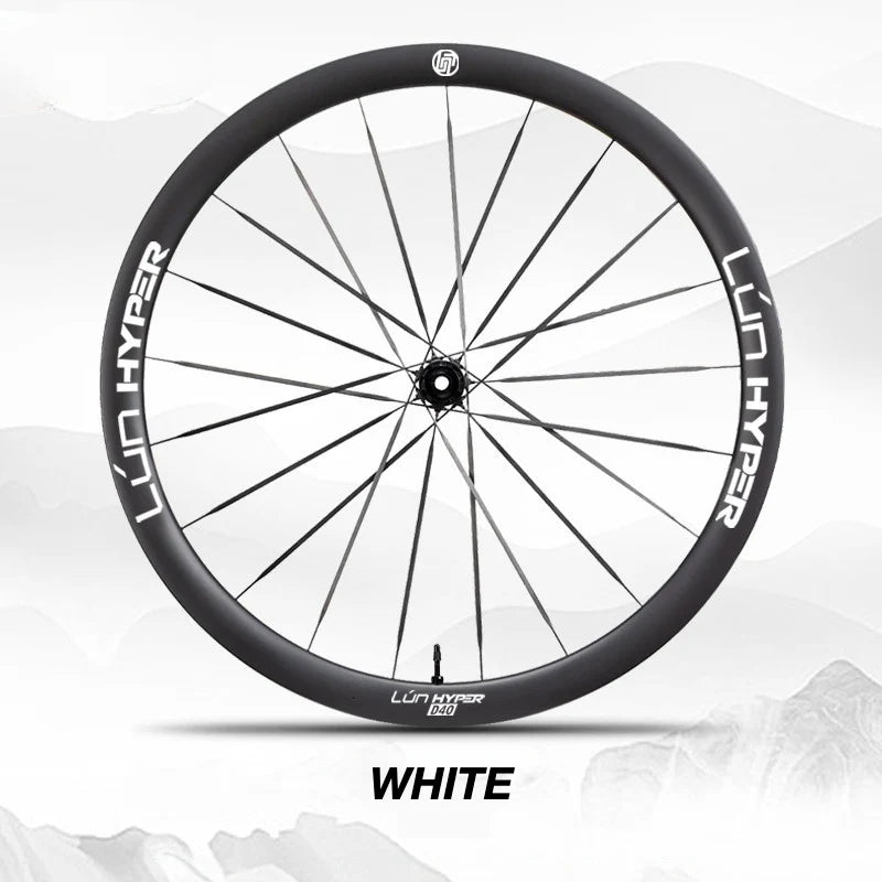 S-PARTS Infinity Logo Decals for Lún HYPER 5 D40 Gen 5 — Waterproof Overlay Set for Two Wheels + Spares - Detail 6