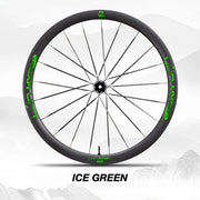 S-PARTS Infinity Logo Decals for Lún HYPER 5 D40 Gen 5 — Waterproof Overlay Set for Two Wheels + Spares - Detail 7