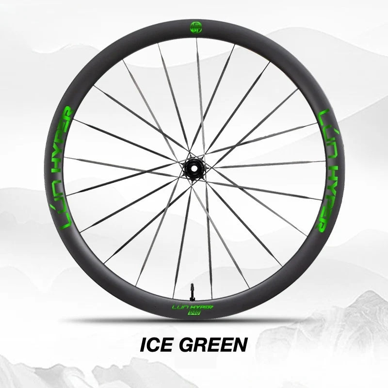 S-PARTS Infinity Logo Decals for Lún HYPER 5 D40 Gen 5 — Waterproof Overlay Set for Two Wheels + Spares - Detail 7
